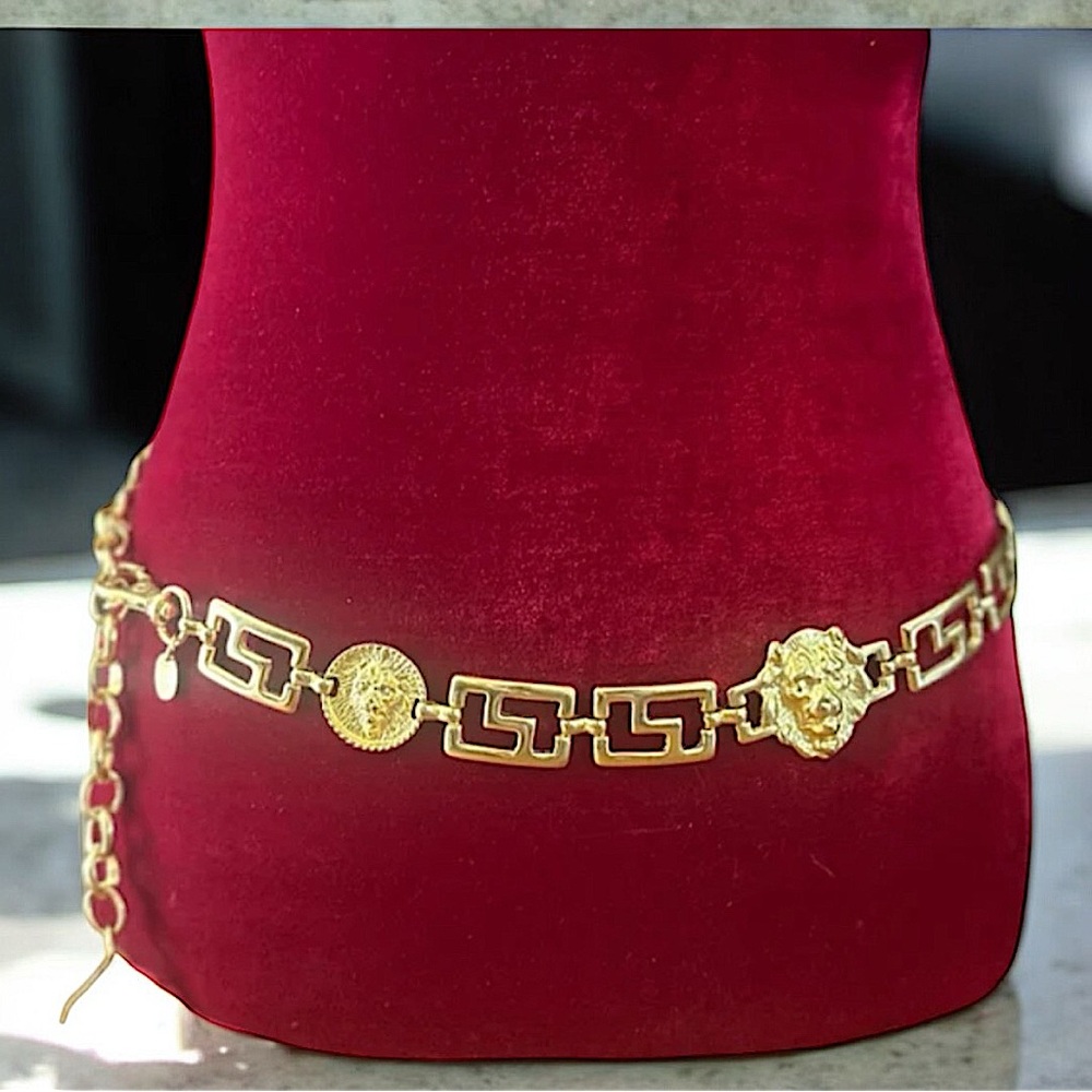 Made in Korea Vintage Gold Plated Lion Belt